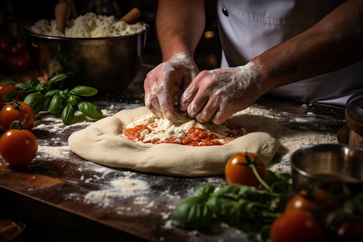 Préparation de pizza artisanale à Lorient